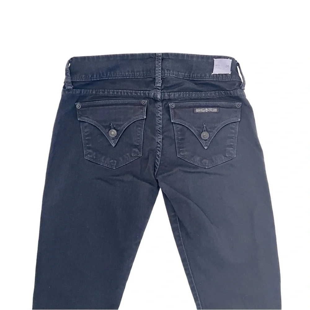 Hudson Beth Dark Blue Wash Baby Bootcut Flared Jean Jeans 26 S - Picture 5 of 13